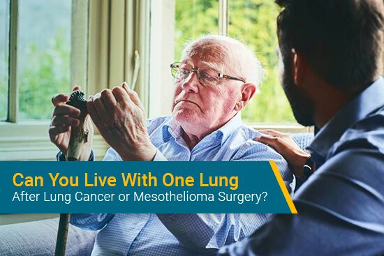 cancer patient after having lung removed