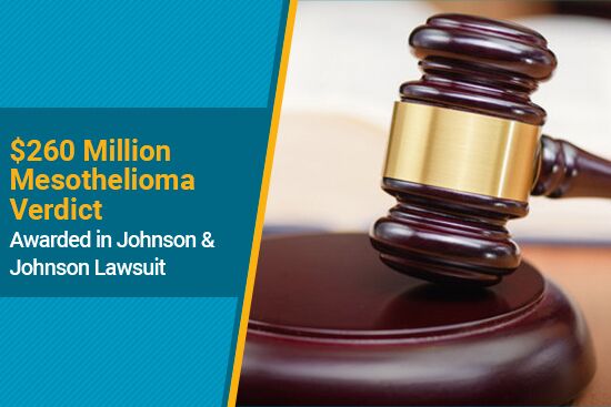 Johnson & Johnson $260 million mesothelioma verdict in Oregon trial