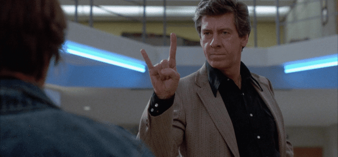 Paul Gleason in the Breakfast Club
