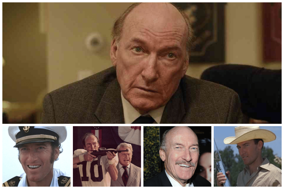 Collage of images from Ed Lauter's Hollywood film career