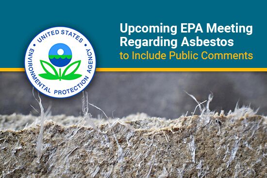 EPA meeting on draft risk evaluation of asbestos