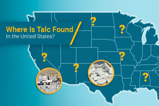 Where is talc found in the us