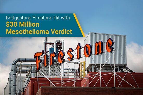 Bridgestone Firestone Hit with $30 Million Mesothelioma Verdict